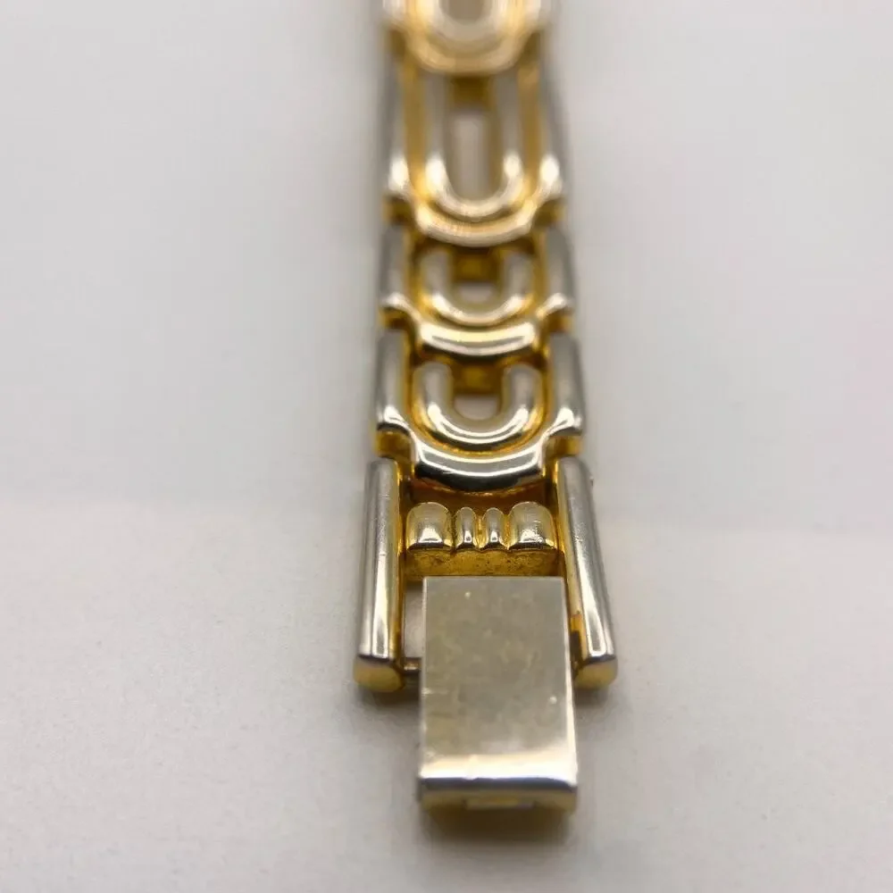 Vintage Ronica Gold Tone Bracelet Watch 6.5”
